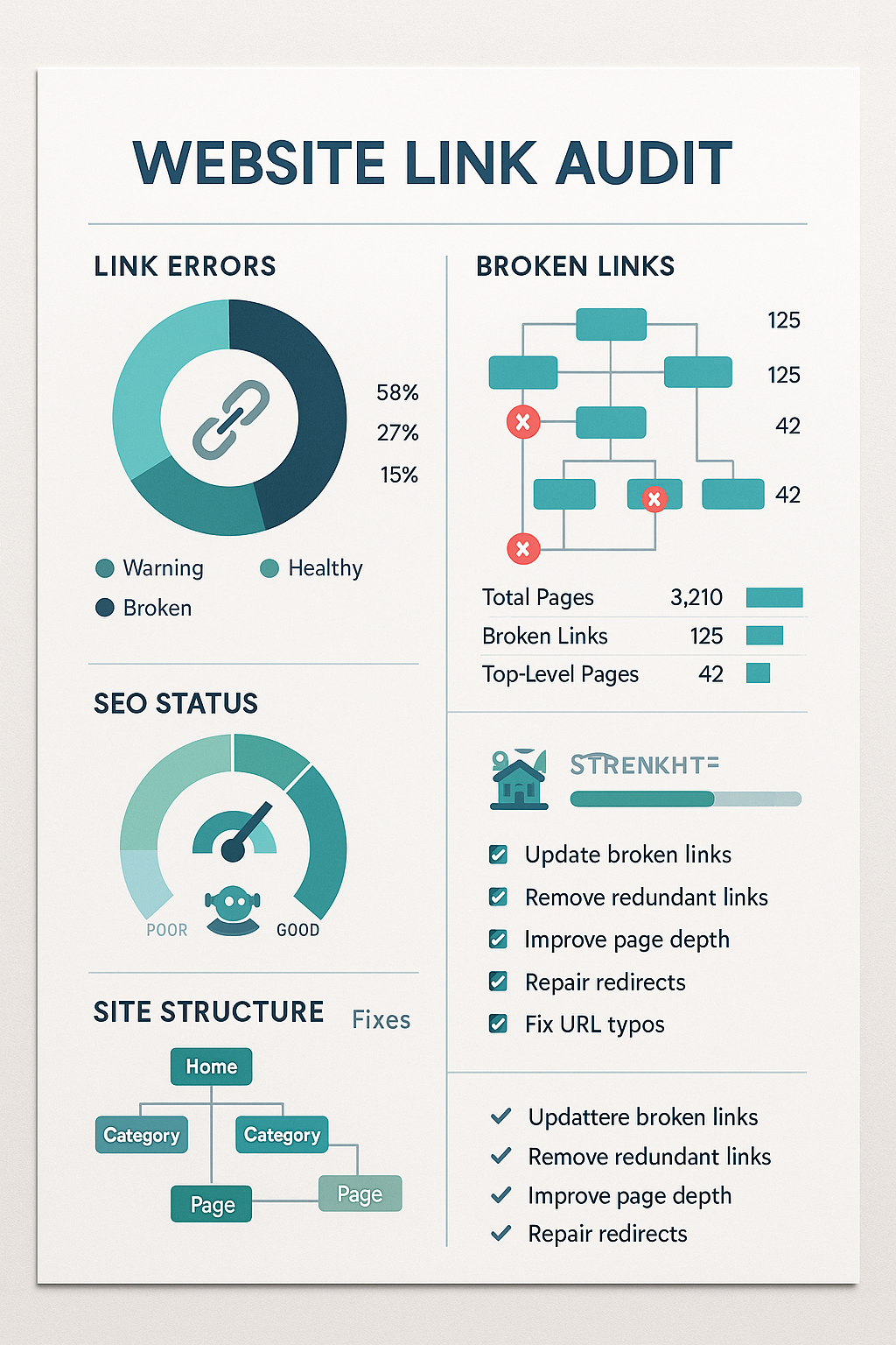 Website Link Audit | Broken & Useless Links Check